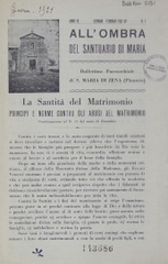 All'ombra del santuario di Maria : bollettino parrocchiale di S. Maria di Zena (Pianoro)