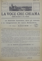 La voce che chiama : bollettino parrocchiale di S. Giovanni in Persiceto