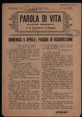 Parola di vita: bollettino parrocchiale di S. Emiliano di Russo