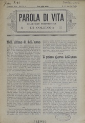 Parola di vita : bollettino parrocchiale di Colunga