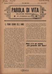 Parola di vita: bollettino parrocchiale di Pizzocalvo
