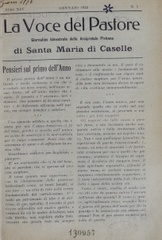 La Voce del pastore : giornalino bimestrale della Arcipretale plebana di Santa Maria di Caselle