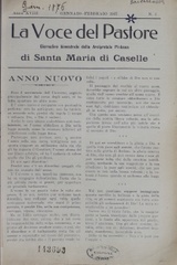 La Voce del pastore : giornalino bimestrale della Arcipretale plebana di Santa Maria di Caselle