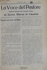 La Voce del pastore : giornalino bimestrale della Arcipretale plebana di Santa Maria di Caselle