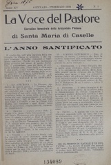 La Voce del pastore : giornalino bimestrale della Arcipretale plebana di Santa Maria di Caselle
