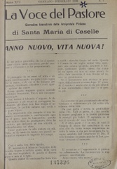 La Voce del pastore : giornalino bimestrale della Arcipretale plebana di Santa Maria di Caselle