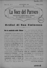 La Voce del parroco : bollettino parrocchiale mensile di S. Martino in Soverzano