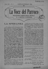 La Voce del parroco : bollettino parrocchiale mensile di S. Martino in Soverzano