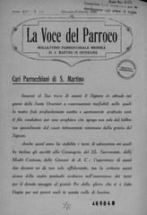 La Voce del parroco : bollettino parrocchiale mensile di S. Martino in Soverzano