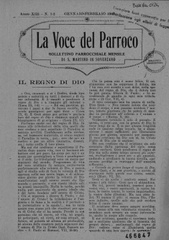 La Voce del parroco : bollettino parrocchiale mensile di S. Martino in Soverzano