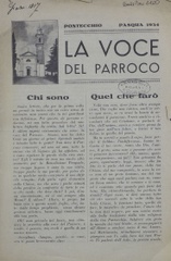 La Voce del parroco : bollettino mensile della Parrocchia di Pontecchio Bolognese