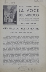 La Voce del parroco : bollettino mensile della Parrocchia di Pontecchio Bolognese