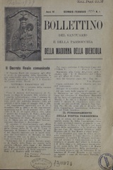 Bollettino del Santuario e della parrocchia della Madonna della Querciola