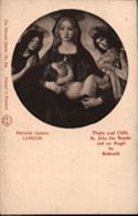 The Wrench Series, No. 829 Printed in England National Gallery LONDON Virgin and Child, St. John the Baptist and an Angel by Botticelli