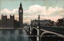 WESTMINSTER BRIDGE AND CLOCK TOWER, LONDON.