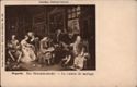 London, National-Galerie. Ottmar Zieher, Munchen. Galerie alter Meister. No. 186. Hogarth. Der Heiratskontrakt. - Le contrat de mariage.