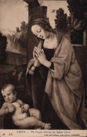 CREDI. - The Virgin Adoring the Infant Christ. 28 LL. THE NATIONAL GALLERY (LONDON)