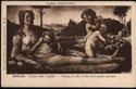 London, National-Galerie. Botticelli. Venus und Cupido. - Venus, à coté d'elle trois petits amours. Ottmar Zieher, Munchen. Galerie alter Meister. No. 66.