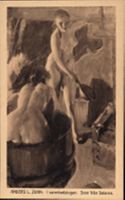 ANDERS L. ZORN: I varmbadastugan. Scen fran Dalarne.