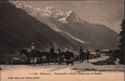 JJ. 2211 Chamonix - Promenade a Mulets, Depart pour la Flegere  Jullien freres, Phot. Editeurs, Geneve