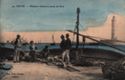 70. CETTE. - Pecheurs Cettois et entree du Port. Edit. Photo. Rouanet.