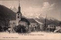JJ. 2988 Eglise de Chamonix et le Mont-Blanc Jullien freres, Phot. Editeurs, Geneve