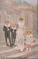 S. M. Elisabetta del Belgio e figli