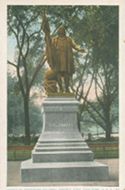 Statua di Cristofaro [!] Colombo, Central Park, New York, USA
