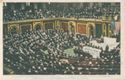 Un momento supremo nella storia americana, il presidente Wilson dinanzi al Congresso raccomanda la dichiarazione di guerra all'Austria