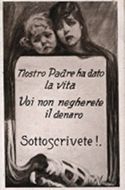 Nostro padre ha dato la vita, voi non negherete il denaro, sottoscrivete!
