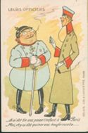 Leurs officiers: -ch'ai été tix ans ponne t'enfant à Paris - Moi, ch'y ai été quince ans koufernante
