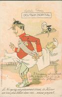 Deutsch hopital: le Kronprinz est griévement blessé; le Kaiser est bien blessé dans son amour propre!