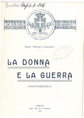 La donna e la guerra : conferenza