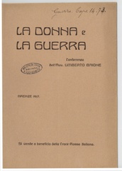 La donna e la guerra : Firenze 1917