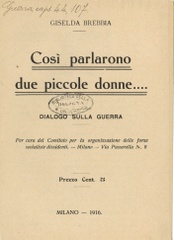 Così parlarono due piccole donne.... : dialogo sulla guerra