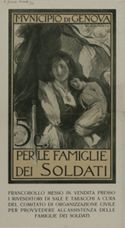 Per le famiglie dei soldati: francobollo messo in vendita presso i rivenditori di sali e tabacchi [...] per provvedere all'assistenza delle famiglie dei soldati