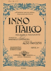Inno italico per canto e pianoforte