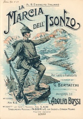 La marcia dell'Isonzo : per canto e pianoforte