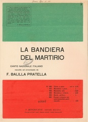 La bandiera del martirio : canto nazionale italiano