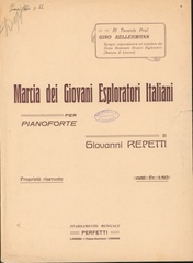 Marcia dei giovani esploratori italiani per pianoforte