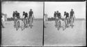 Quattro ciclisti sulla spiaggia: Bellaria