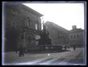 La fontana del Nettuno con il palazzo del Podestà, la basilica di San Petronio e il palazzo dei Notai: piazza del Nettuno e Vittorio Emanuele II: Bologna