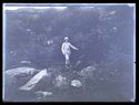 Guido Guerrini in piedi tra la vegetazione nei pressi della sorgente dell’Arno: 29 luglio 1891