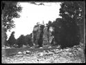 Veduta da valle del santuario francescano della Verna sul monte Penna: Chiusi della Verna