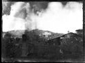 Veduta panoramica dei colli fuori porta d’Azelio: in primo piano la caserma San Domenico e il Palazzo di Giustizia, sullo sfondo la villa Aldini sul colle dell’Osservanza: Bologna