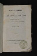 2: Dictionnaire abrege armenien-francais par le p. Paschal Aucher docteur de l'academie armenienne de S. Lazare de Venise