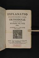 Explanatio professionis fidei orthodoxae jussu SS. D. N. Urbani P.P, VIII. editae Authore P. I. Villotte Soc. Jesu