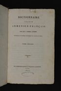 2: Dictionnaire abrege armenien-francais par le p. Paschal Aucher docteur de l'academie armenienne de S. Lazare de Venise