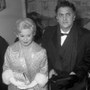 Giulietta Masina e Federico Fellini alla première del film «8 ½» al Cinema Fiamma. Roma, 13.2.1963