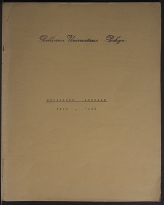 Relazioni annuali